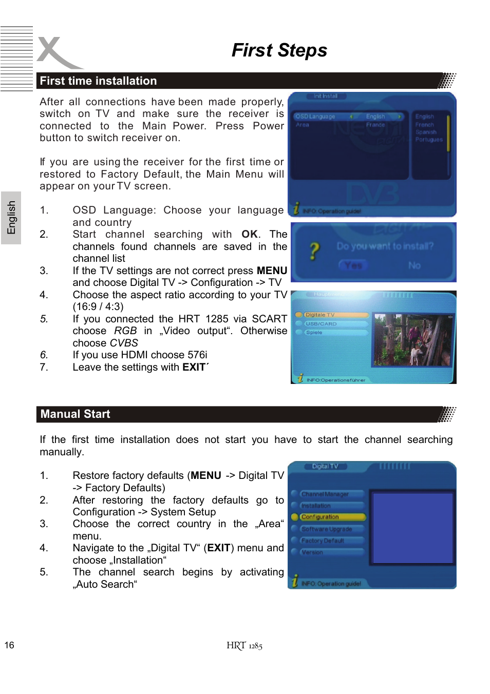 First steps | Xoro HRT 1285 User Manual | Page 68 / 134