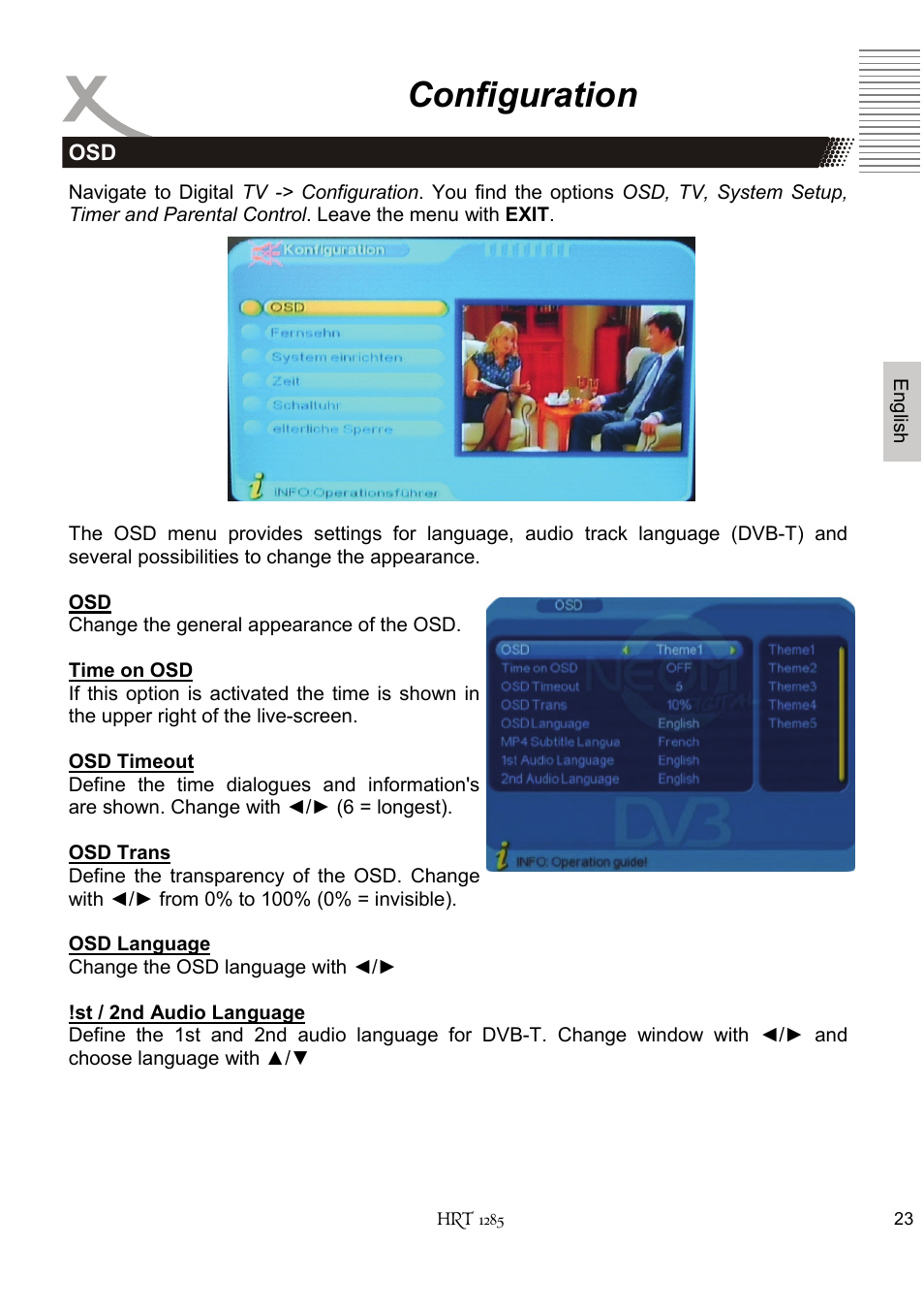 Configuration | Xoro HRT 1285 User Manual | Page 75 / 134