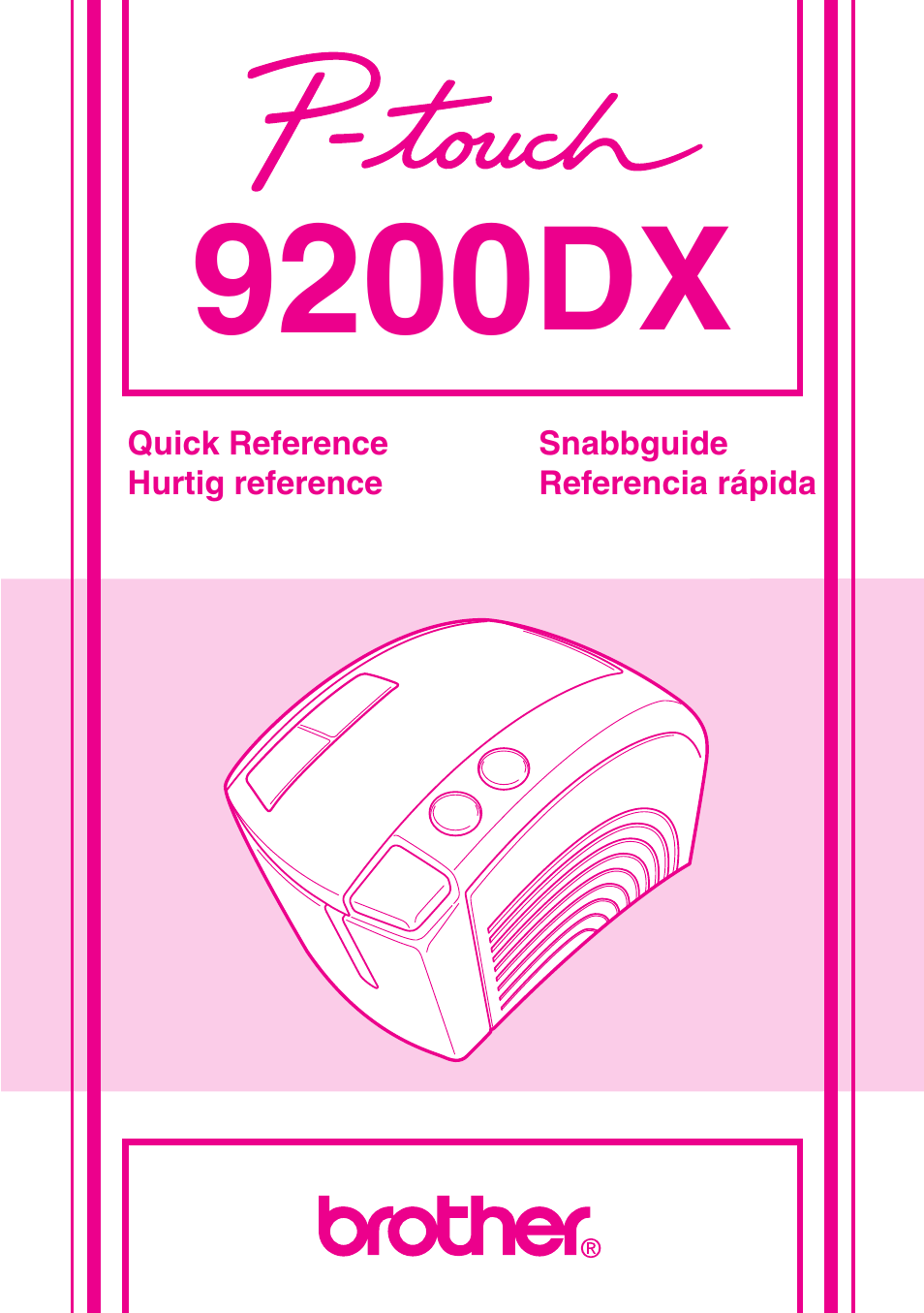 Brother PT-9200DX User Manual | 156 pages
