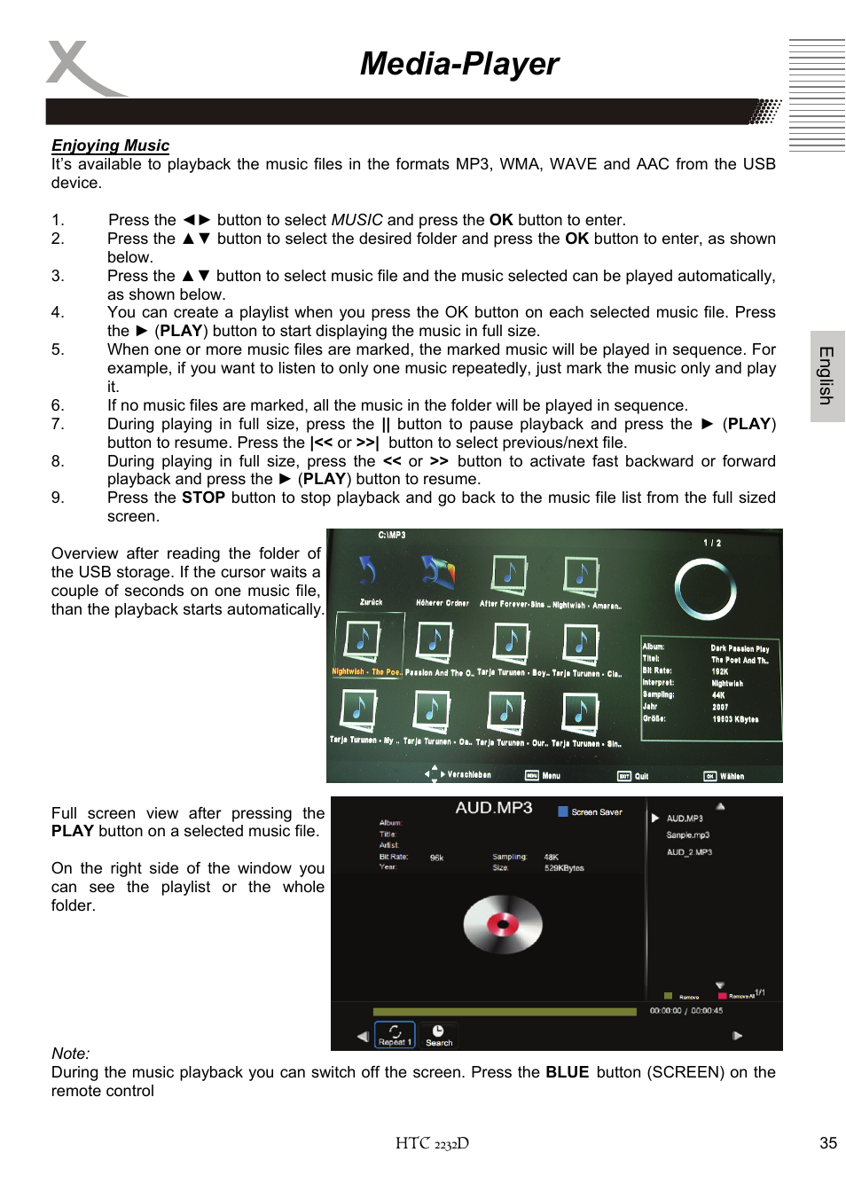 Media-player | Xoro HTC 2232D User Manual | Page 101 / 198