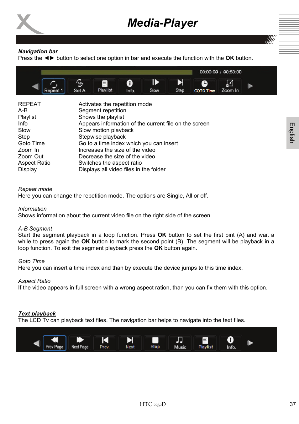Media-player | Xoro HTC 2232D User Manual | Page 103 / 198