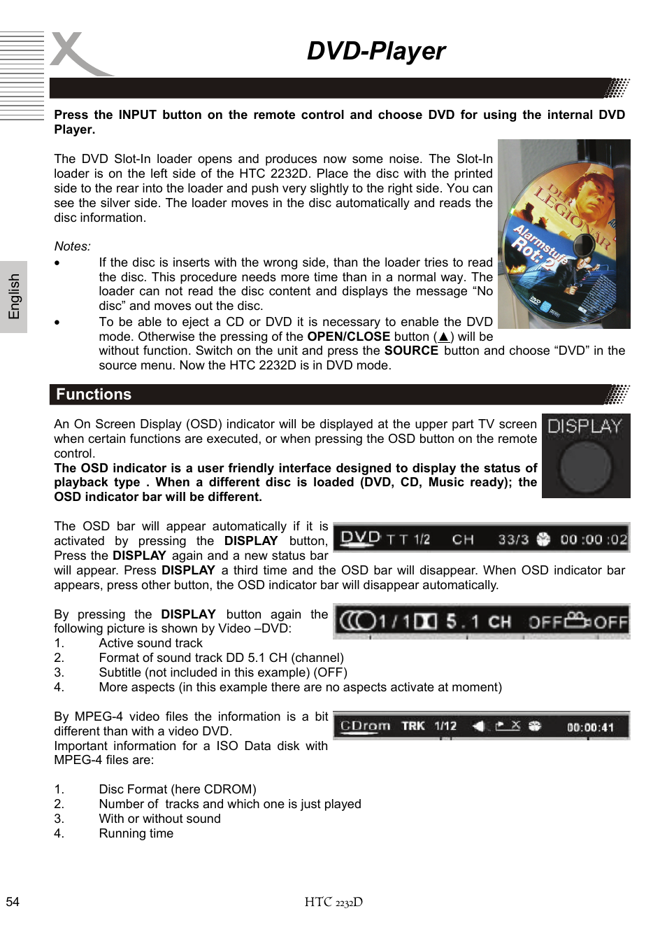 Dvd-player | Xoro HTC 2232D User Manual | Page 120 / 198