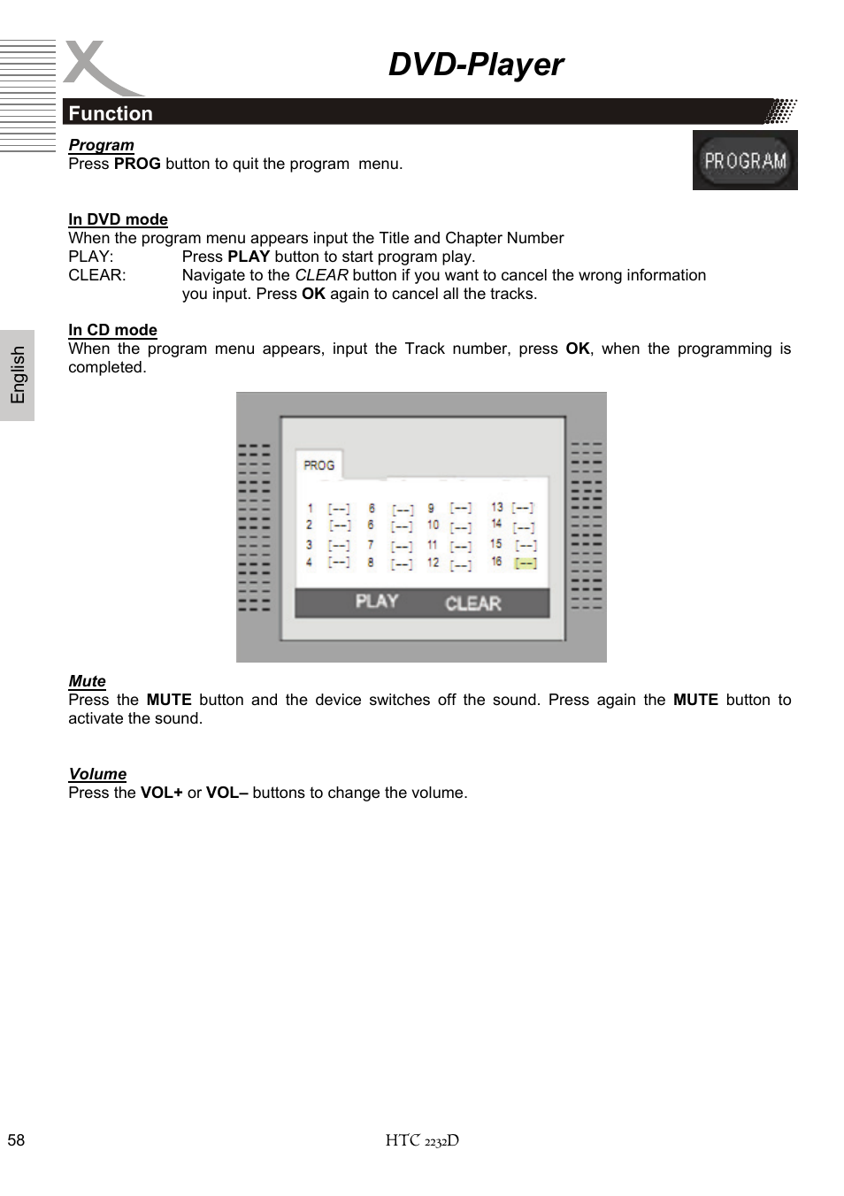 Dvd-player | Xoro HTC 2232D User Manual | Page 124 / 198