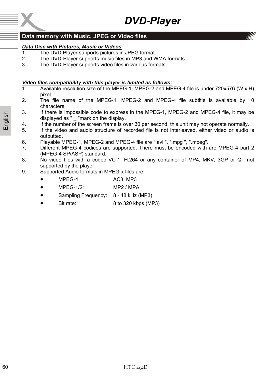 Dvd-player | Xoro HTC 2232D User Manual | Page 126 / 198