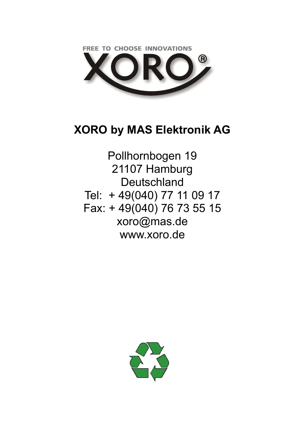 Xoro HTC 2232D User Manual | Page 198 / 198