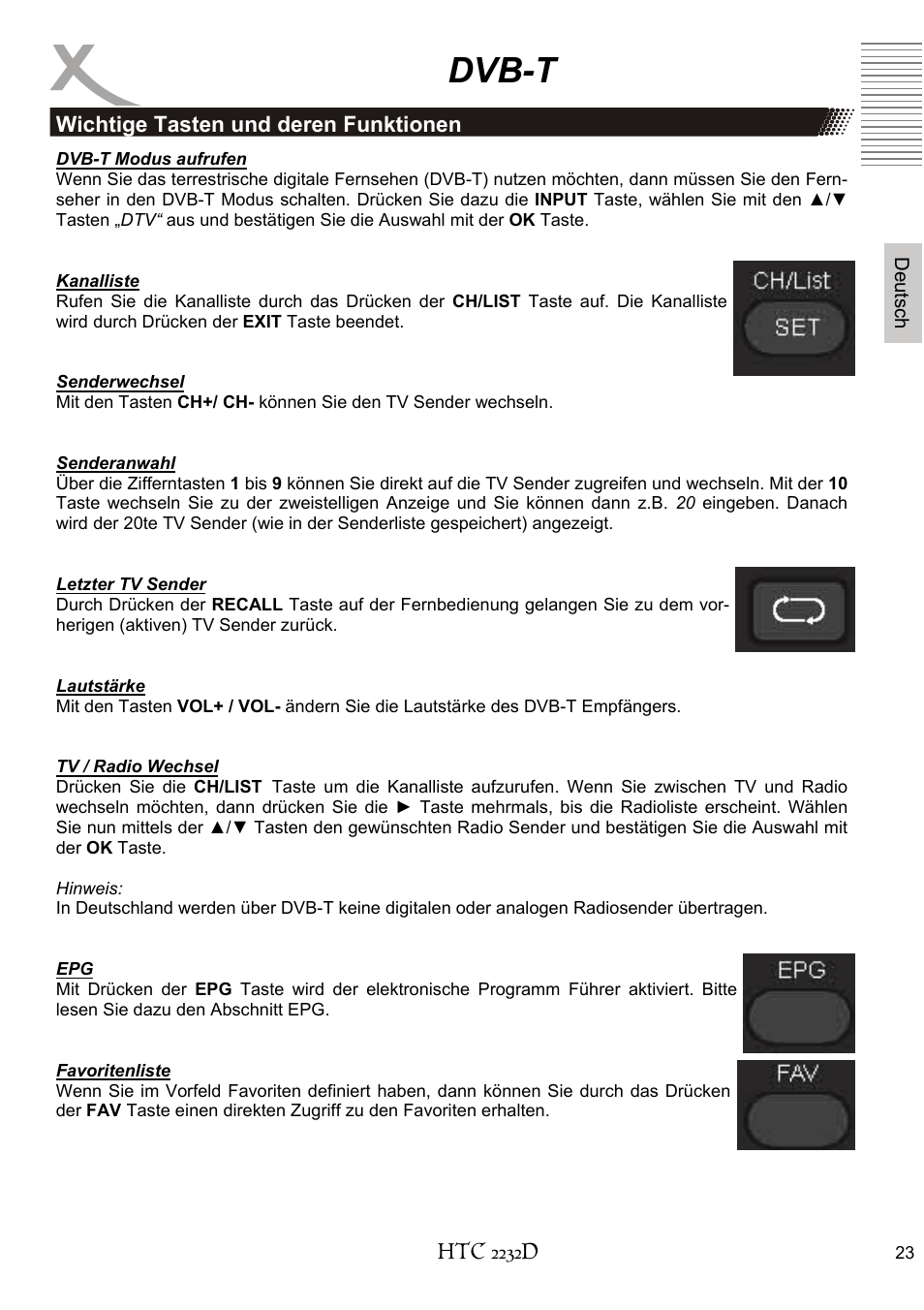 Dvb-t | Xoro HTC 2232D User Manual | Page 23 / 198