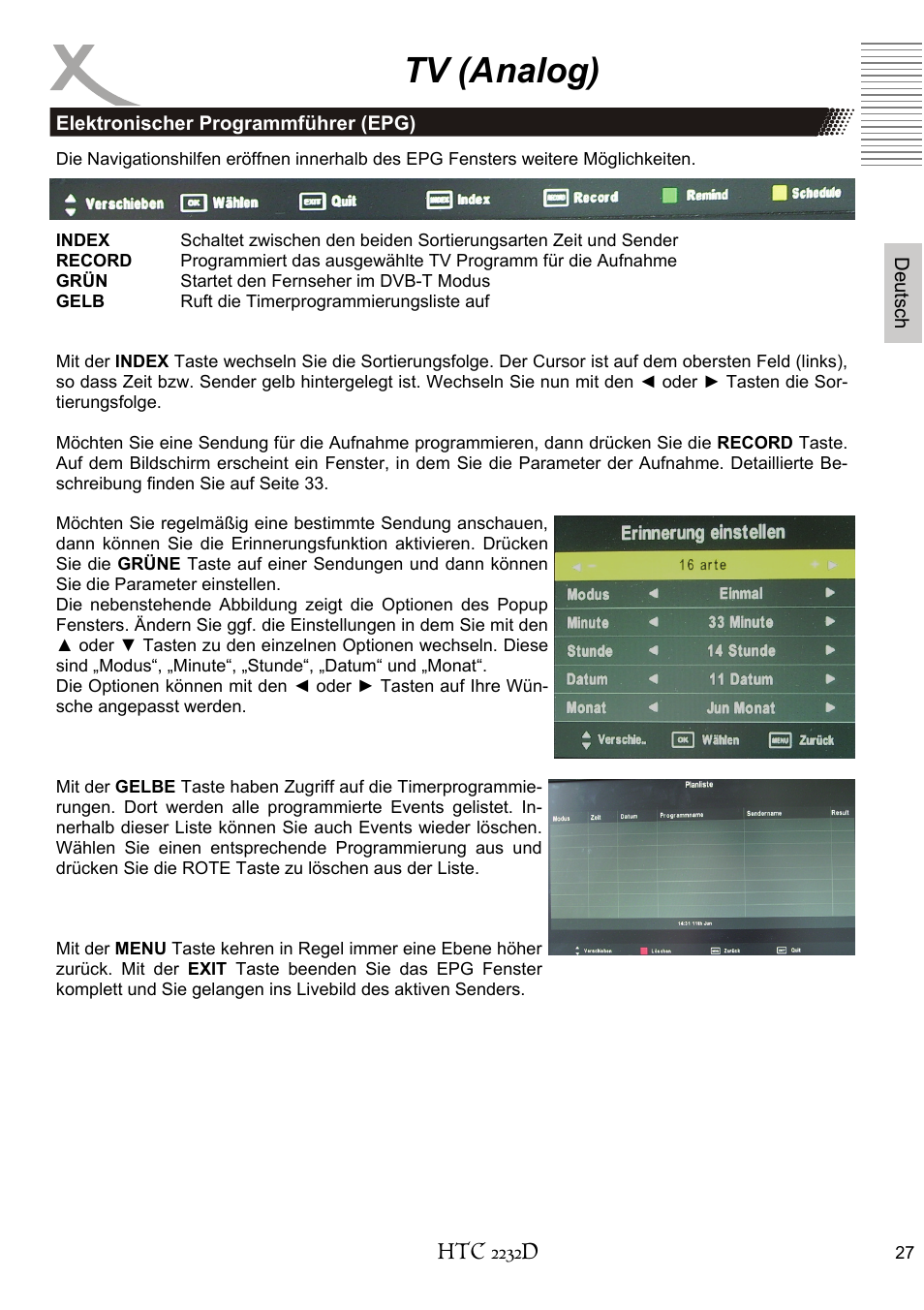 Tv (analog) | Xoro HTC 2232D User Manual | Page 27 / 198