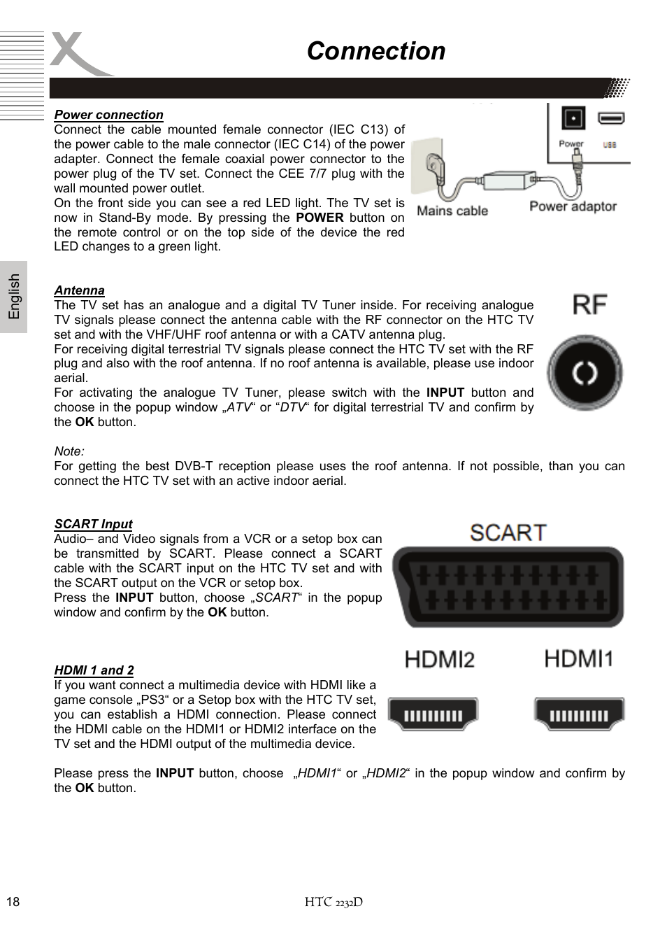 Connection | Xoro HTC 2232D User Manual | Page 84 / 198