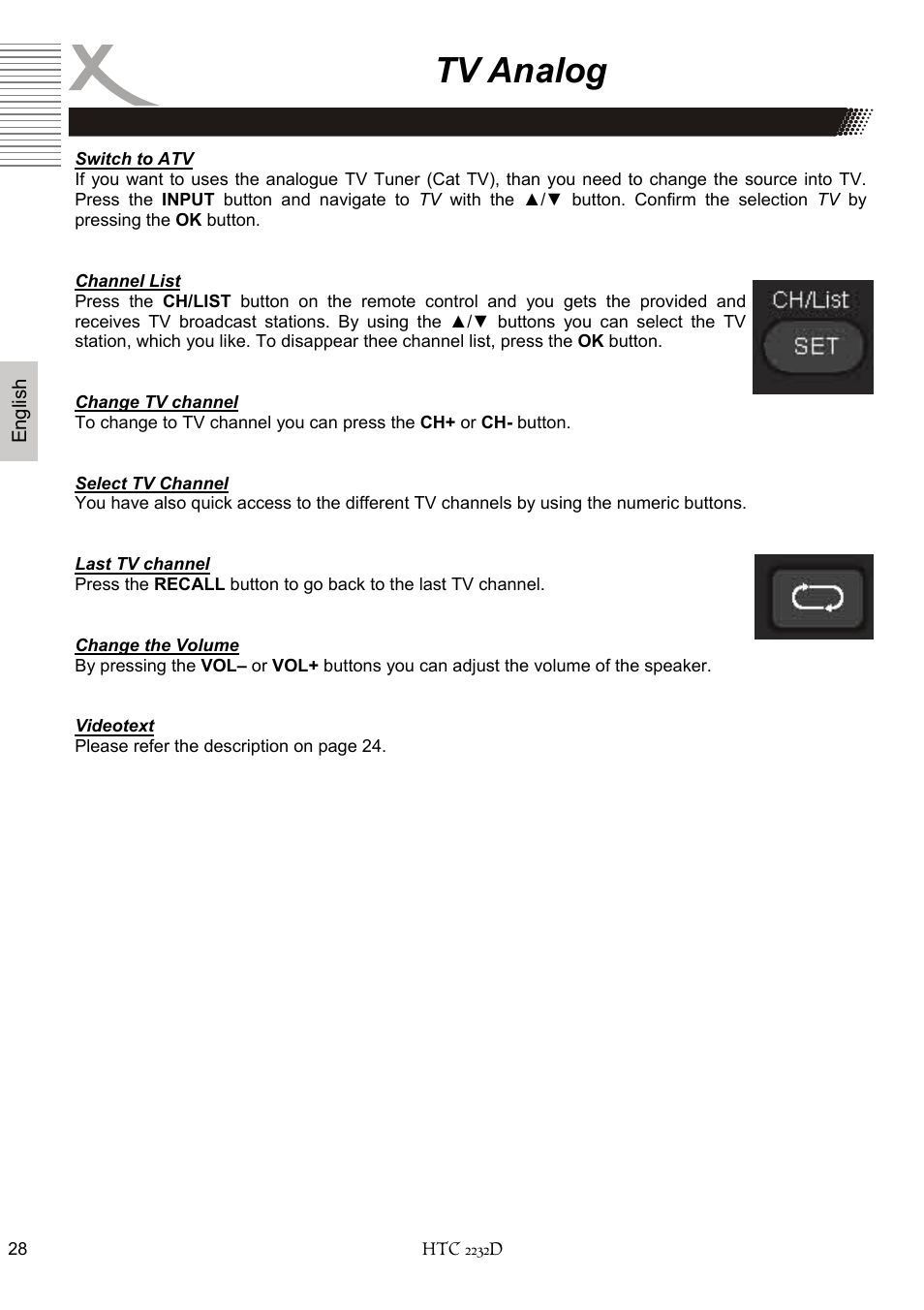 Tv analog | Xoro HTC 2232D User Manual | Page 94 / 198