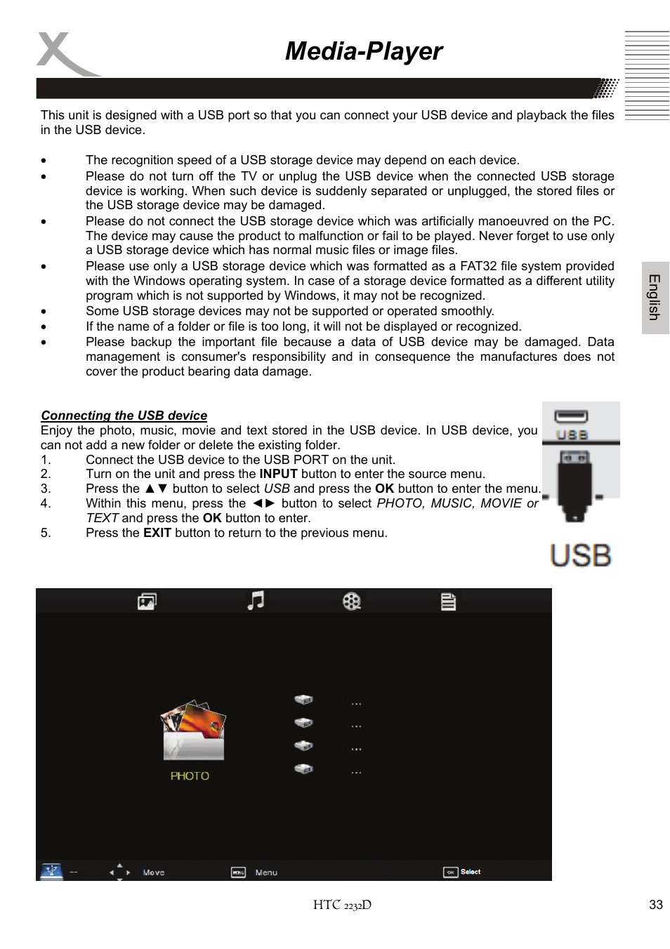 Media-player | Xoro HTC 2232D User Manual | Page 99 / 198