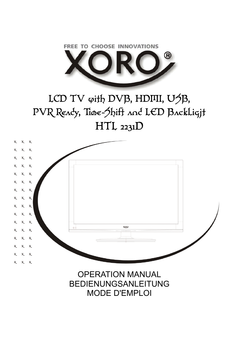 Xoro HTL 2231D User Manual | 154 pages