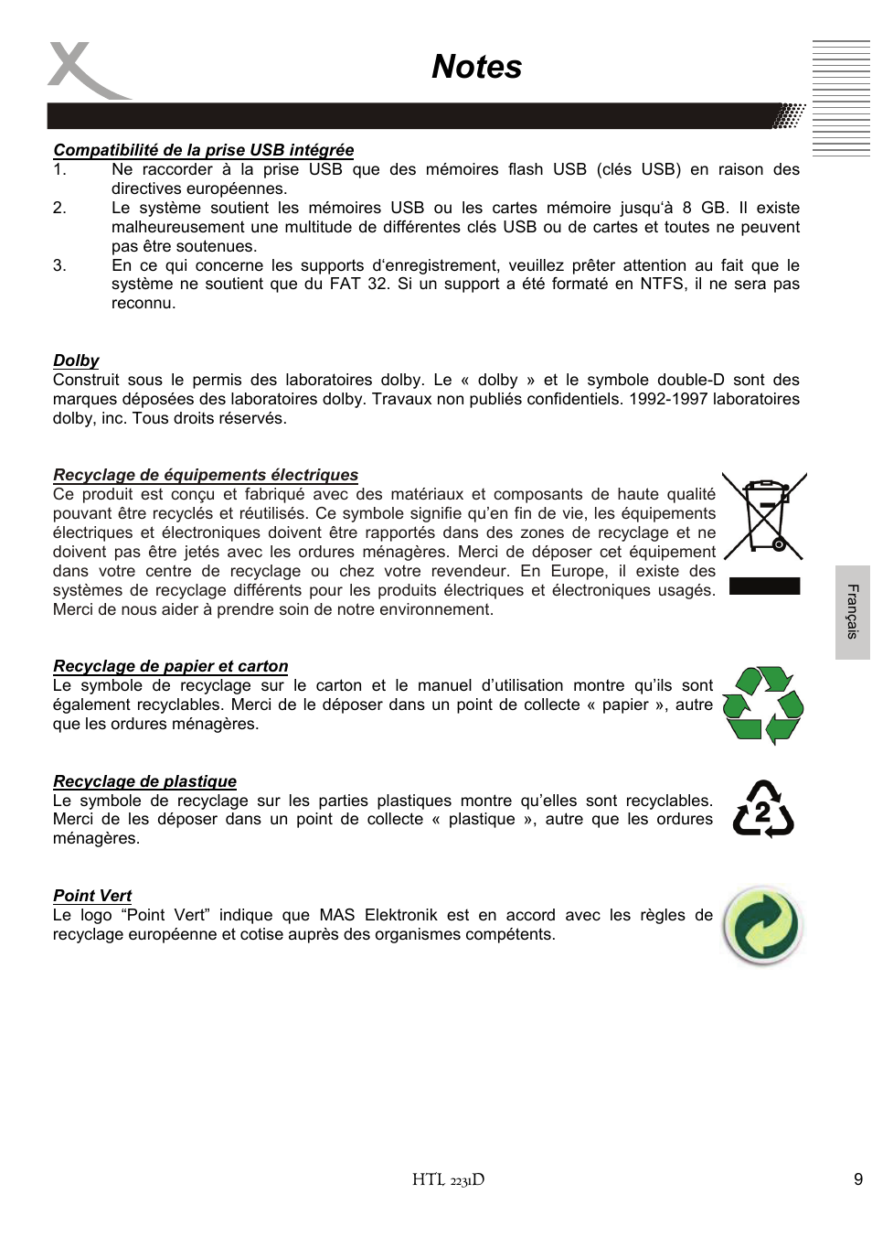 Xoro HTL 2231D User Manual | Page 111 / 154