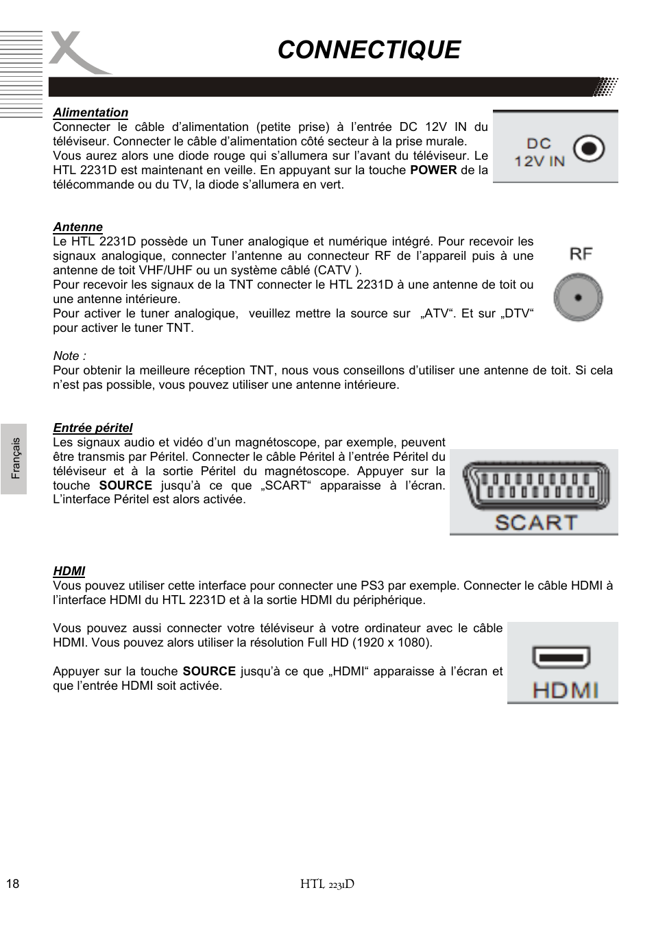 Connectique | Xoro HTL 2231D User Manual | Page 120 / 154