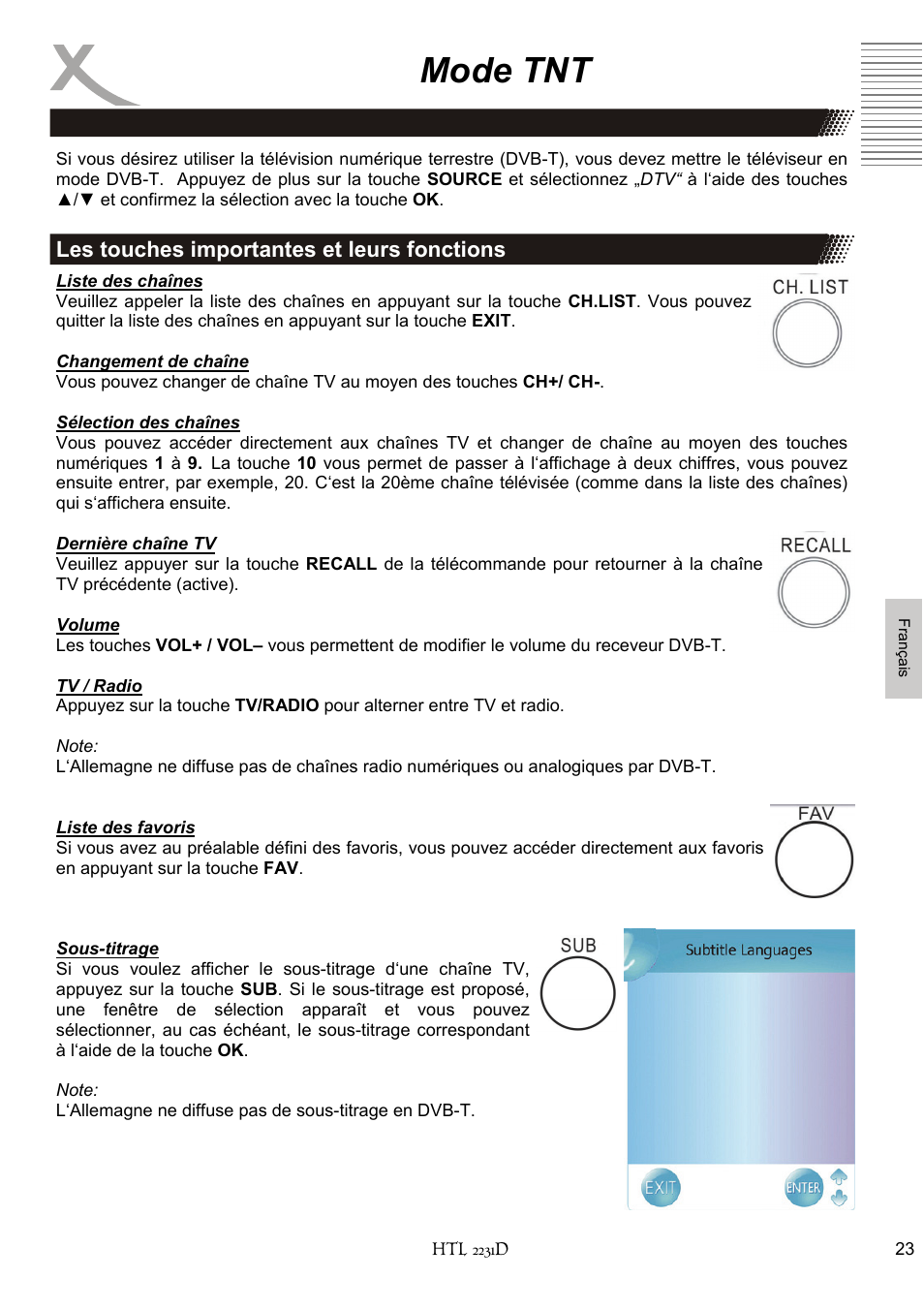 Mode tnt | Xoro HTL 2231D User Manual | Page 125 / 154