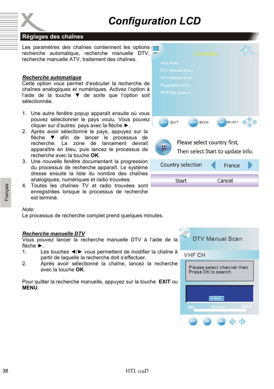 Configuration lcd | Xoro HTL 2231D User Manual | Page 140 / 154