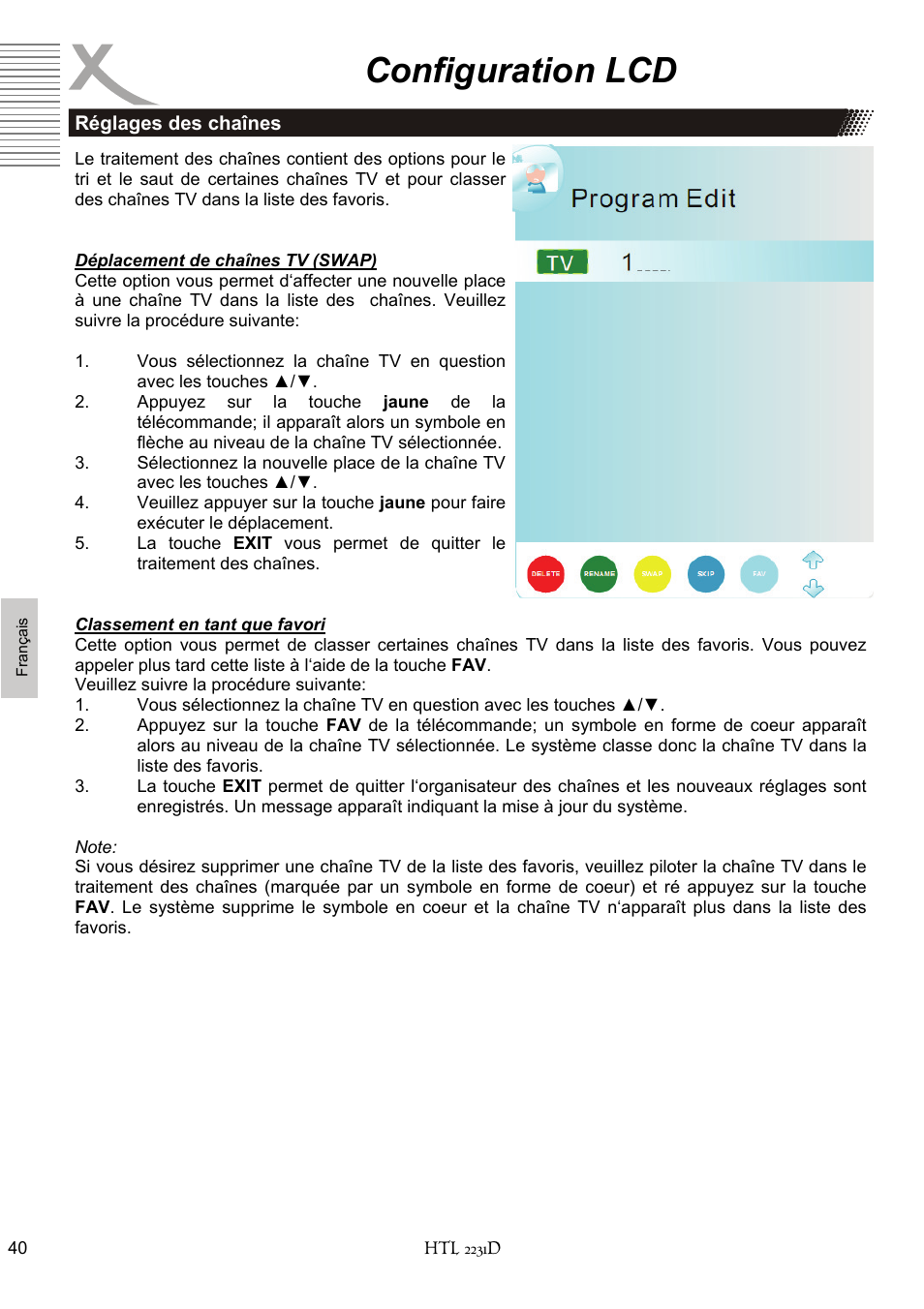 Configuration lcd | Xoro HTL 2231D User Manual | Page 142 / 154