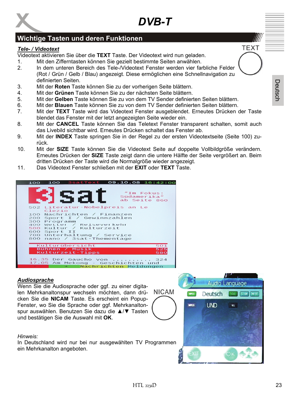 Dvb-t | Xoro HTL 2231D User Manual | Page 23 / 154