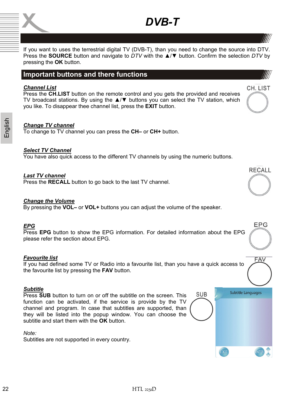 Dvb-t | Xoro HTL 2231D User Manual | Page 74 / 154