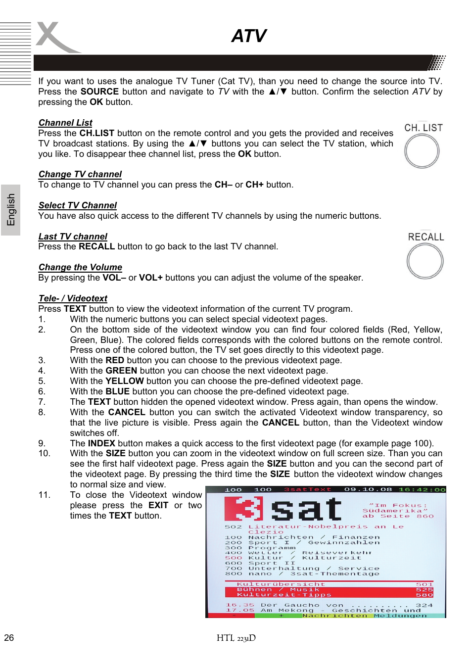 Xoro HTL 2231D User Manual | Page 78 / 154