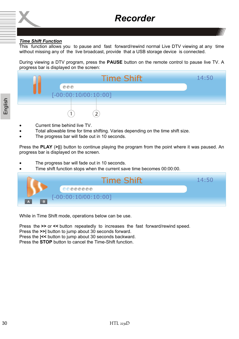 Recorder | Xoro HTL 2231D User Manual | Page 82 / 154