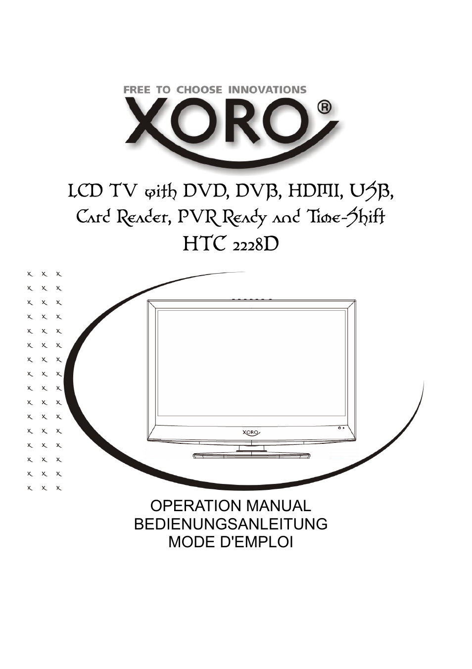 Xoro HTC 2228D User Manual | 174 pages