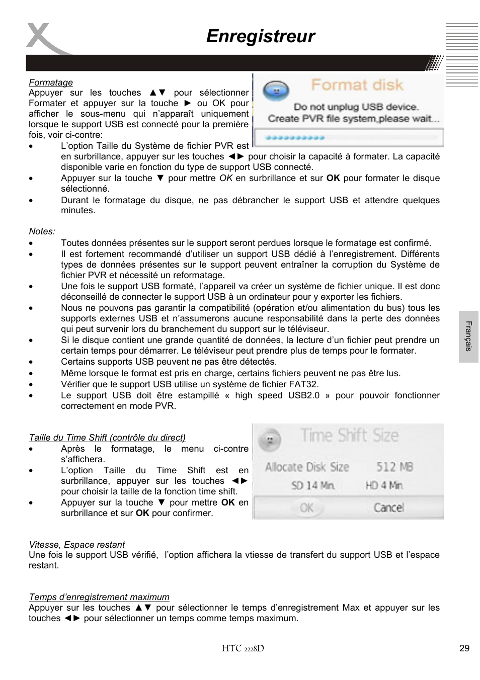 Enregistreur | Xoro HTC 2228D User Manual | Page 145 / 174