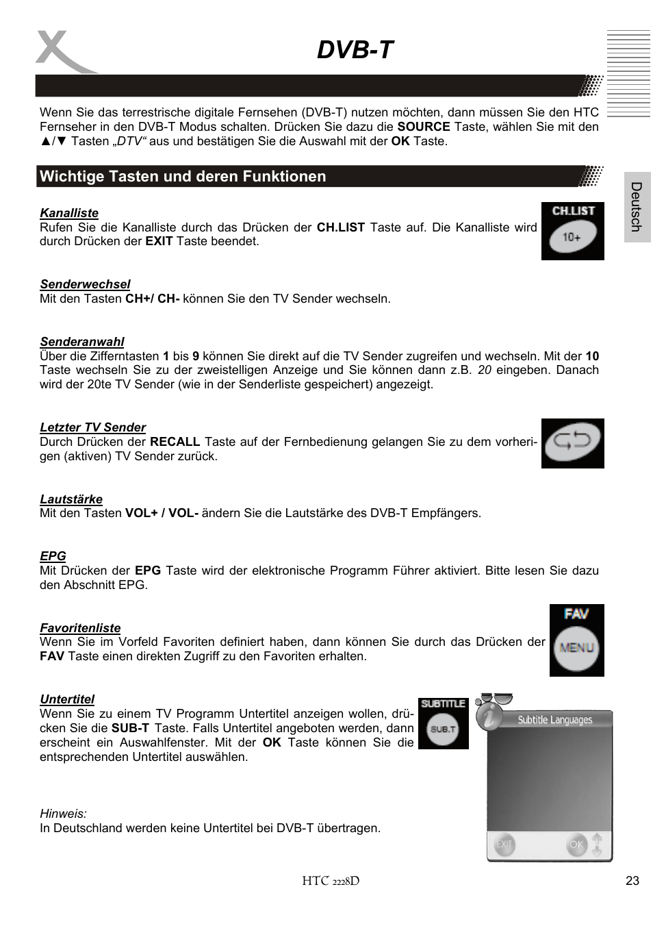 Dvb-t | Xoro HTC 2228D User Manual | Page 23 / 174