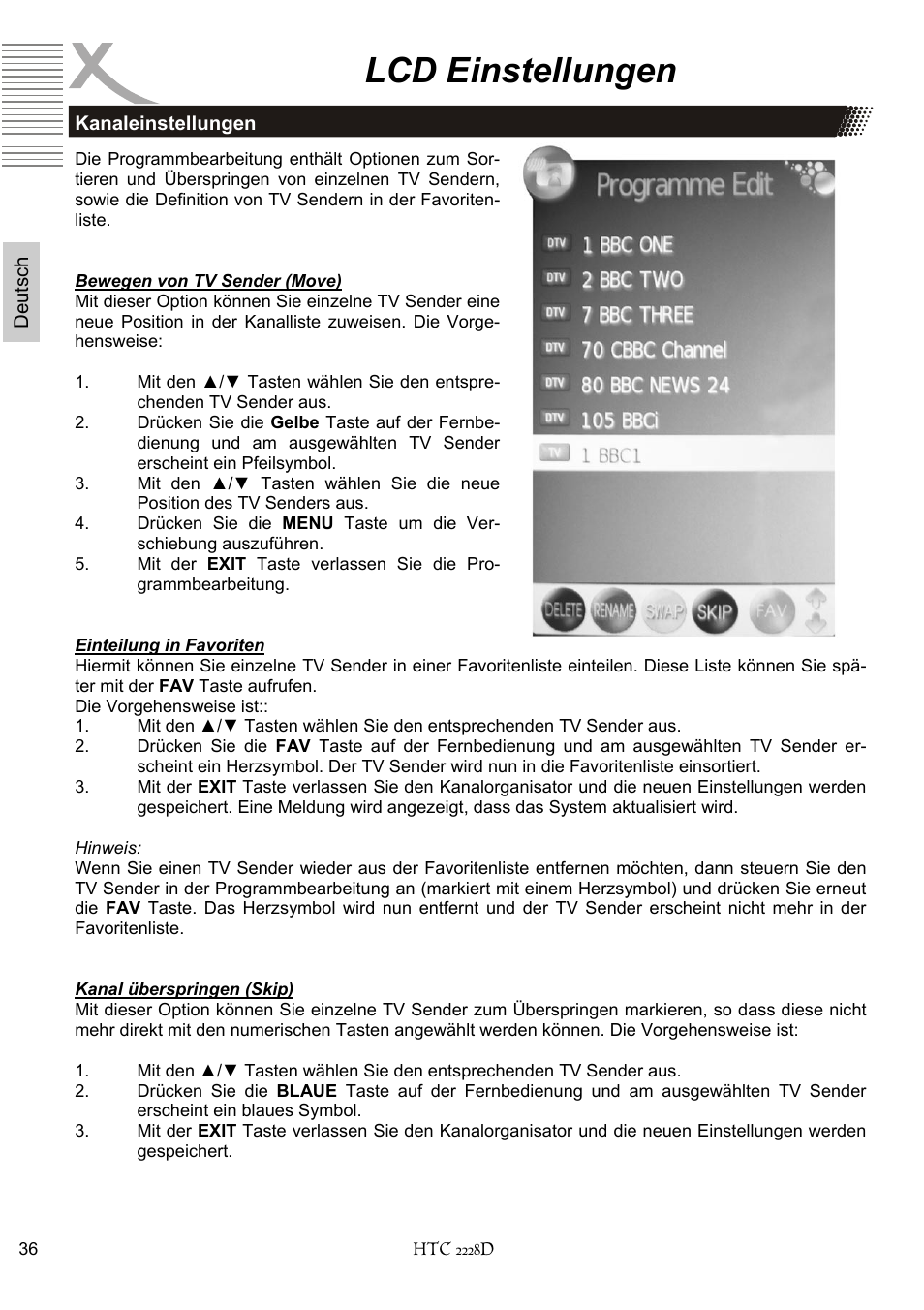 Lcd einstellungen | Xoro HTC 2228D User Manual | Page 36 / 174