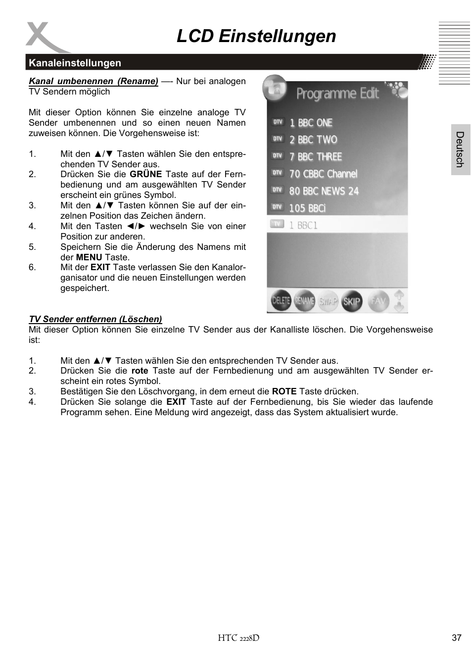 Lcd einstellungen | Xoro HTC 2228D User Manual | Page 37 / 174