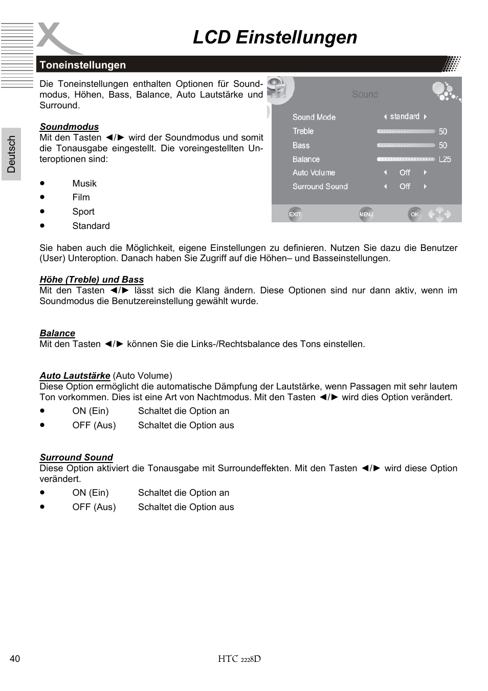 Lcd einstellungen | Xoro HTC 2228D User Manual | Page 40 / 174