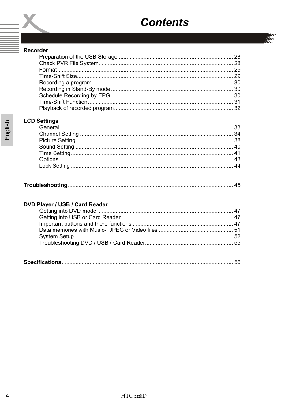 Xoro HTC 2228D User Manual | Page 64 / 174