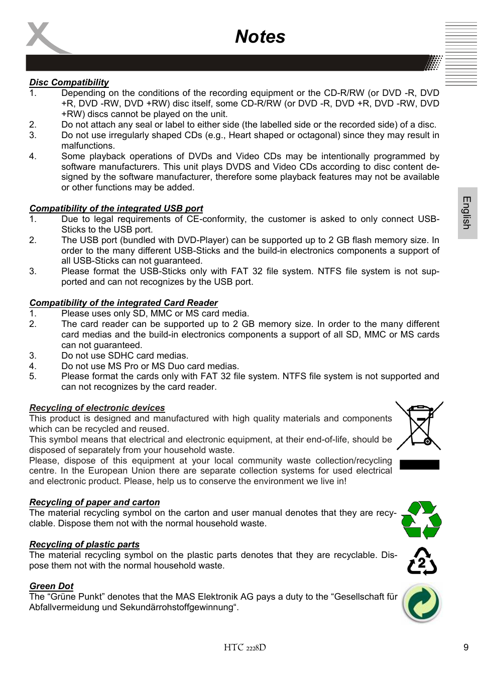 Xoro HTC 2228D User Manual | Page 69 / 174