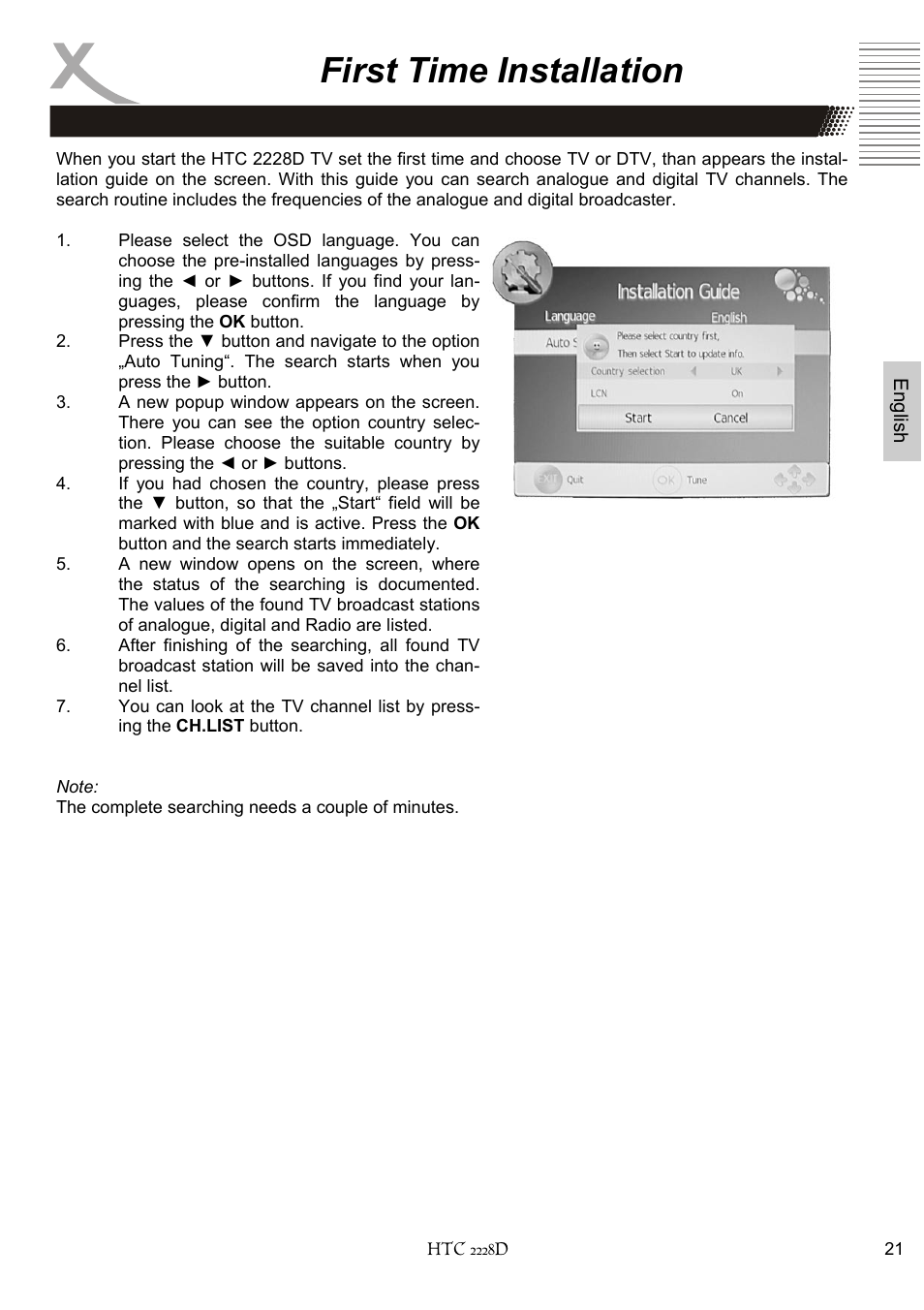 First time installation | Xoro HTC 2228D User Manual | Page 81 / 174