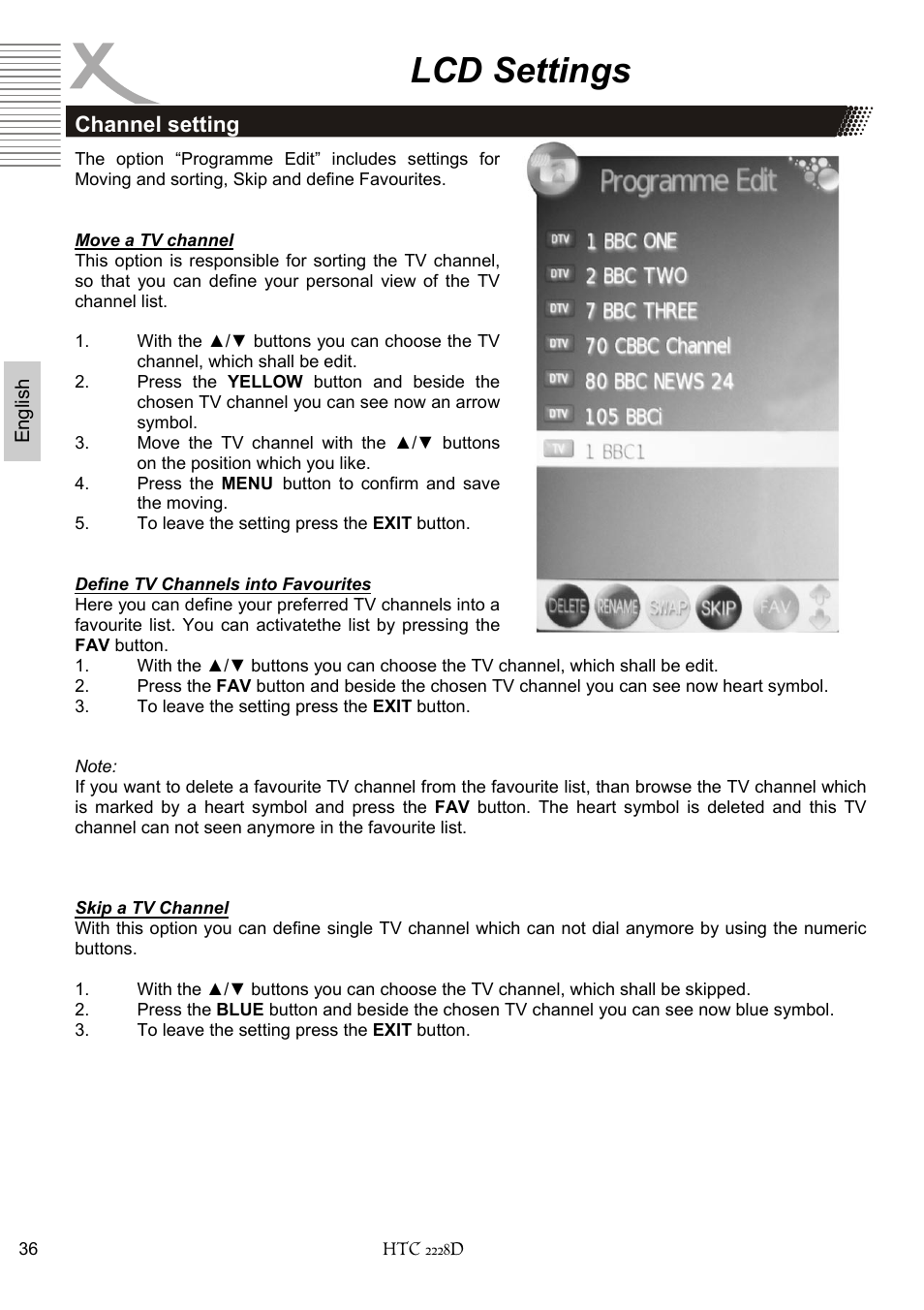 Lcd settings | Xoro HTC 2228D User Manual | Page 96 / 174