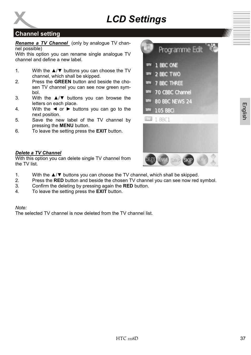 Lcd settings | Xoro HTC 2228D User Manual | Page 97 / 174