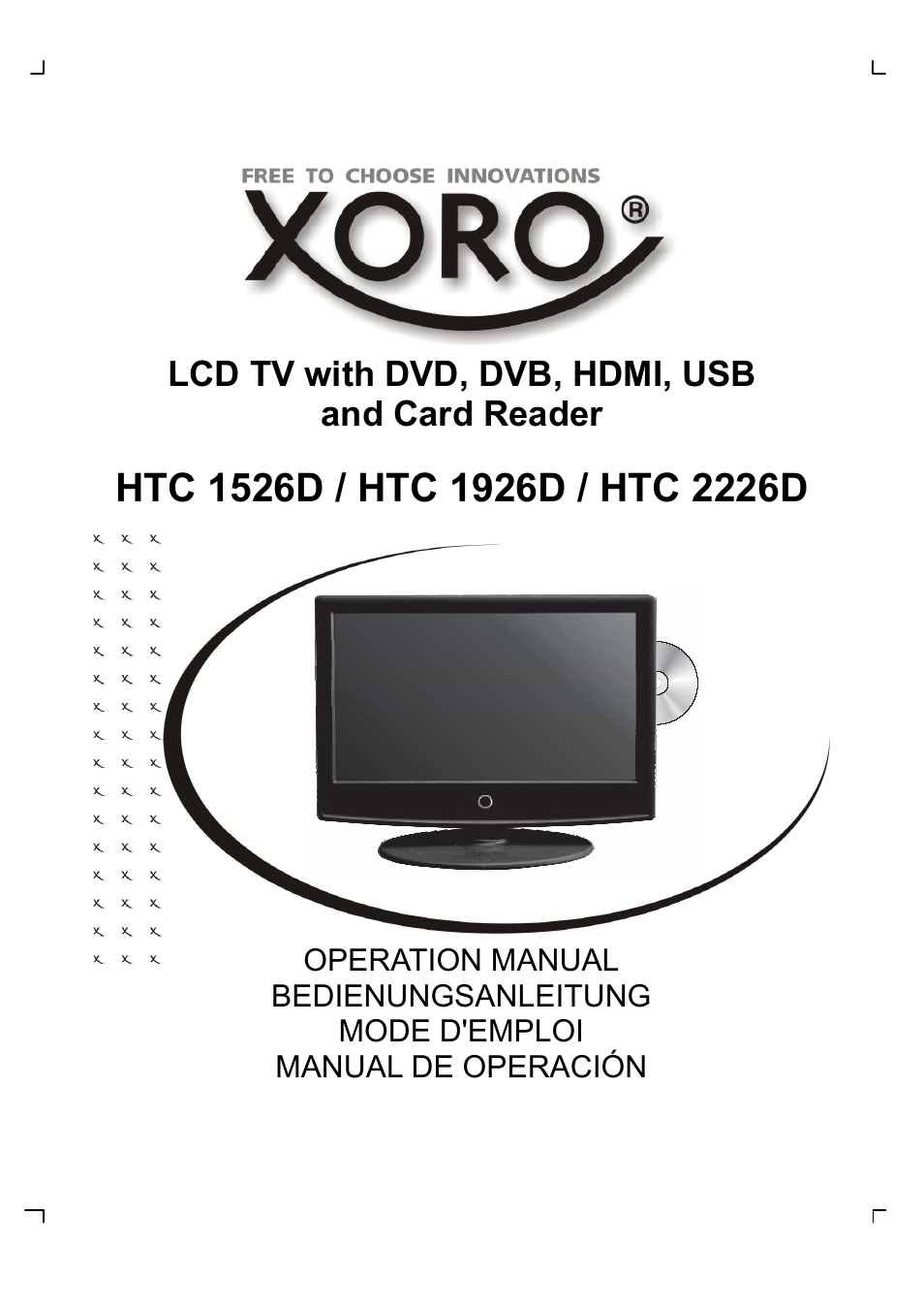 Xoro HTC 1926D User Manual | 304 pages