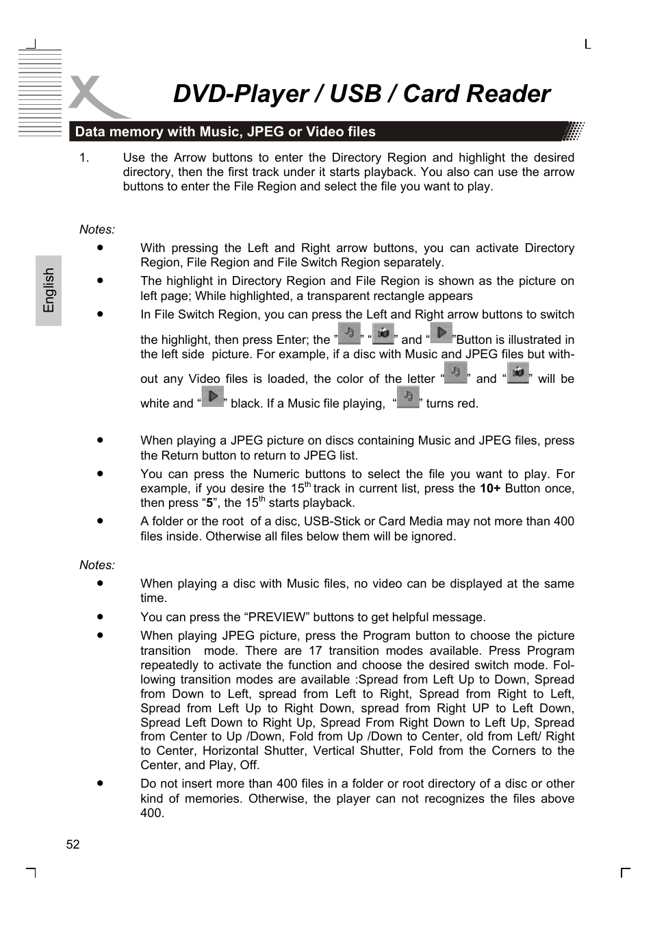 Dvd-player / usb / card reader | Xoro HTC 1926D User Manual | Page 114 / 304