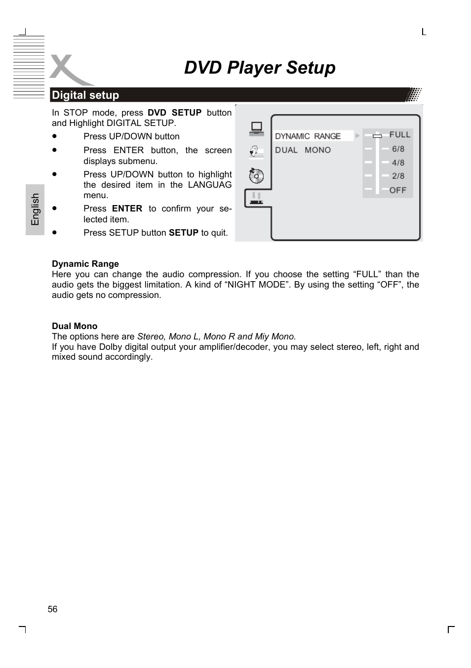 Dvd player setup | Xoro HTC 1926D User Manual | Page 118 / 304