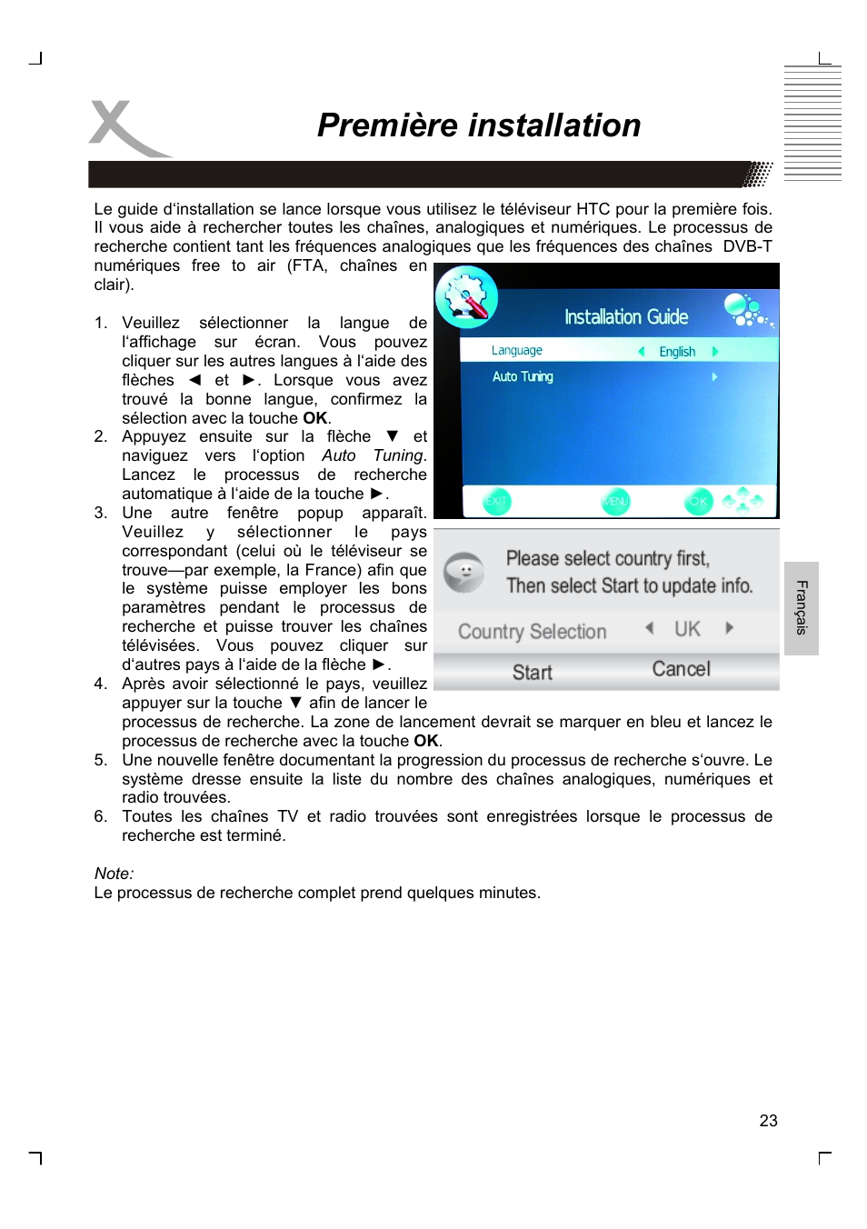 Première installation | Xoro HTC 1926D User Manual | Page 205 / 304