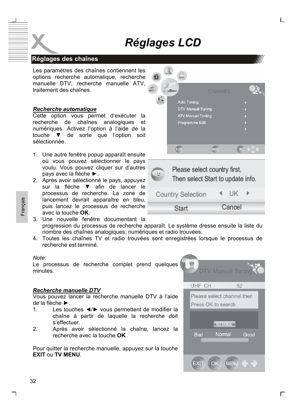 Réglages lcd | Xoro HTC 1926D User Manual | Page 214 / 304