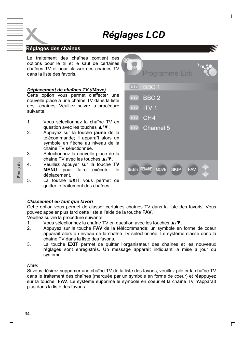 Réglages lcd | Xoro HTC 1926D User Manual | Page 216 / 304