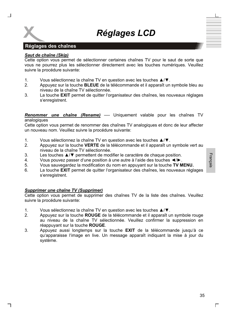 Réglages lcd | Xoro HTC 1926D User Manual | Page 217 / 304