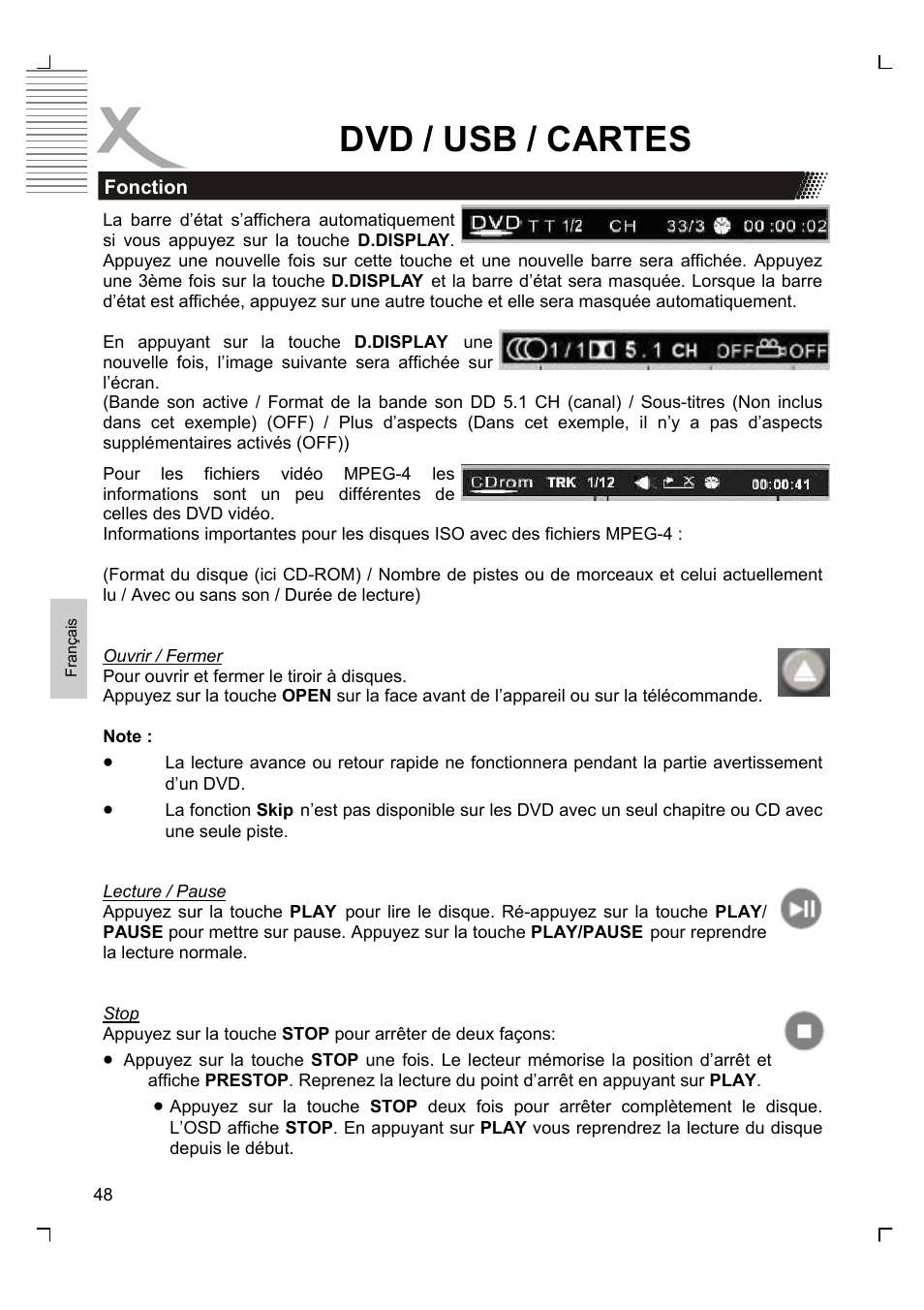 Dvd / usb / cartes | Xoro HTC 1926D User Manual | Page 230 / 304