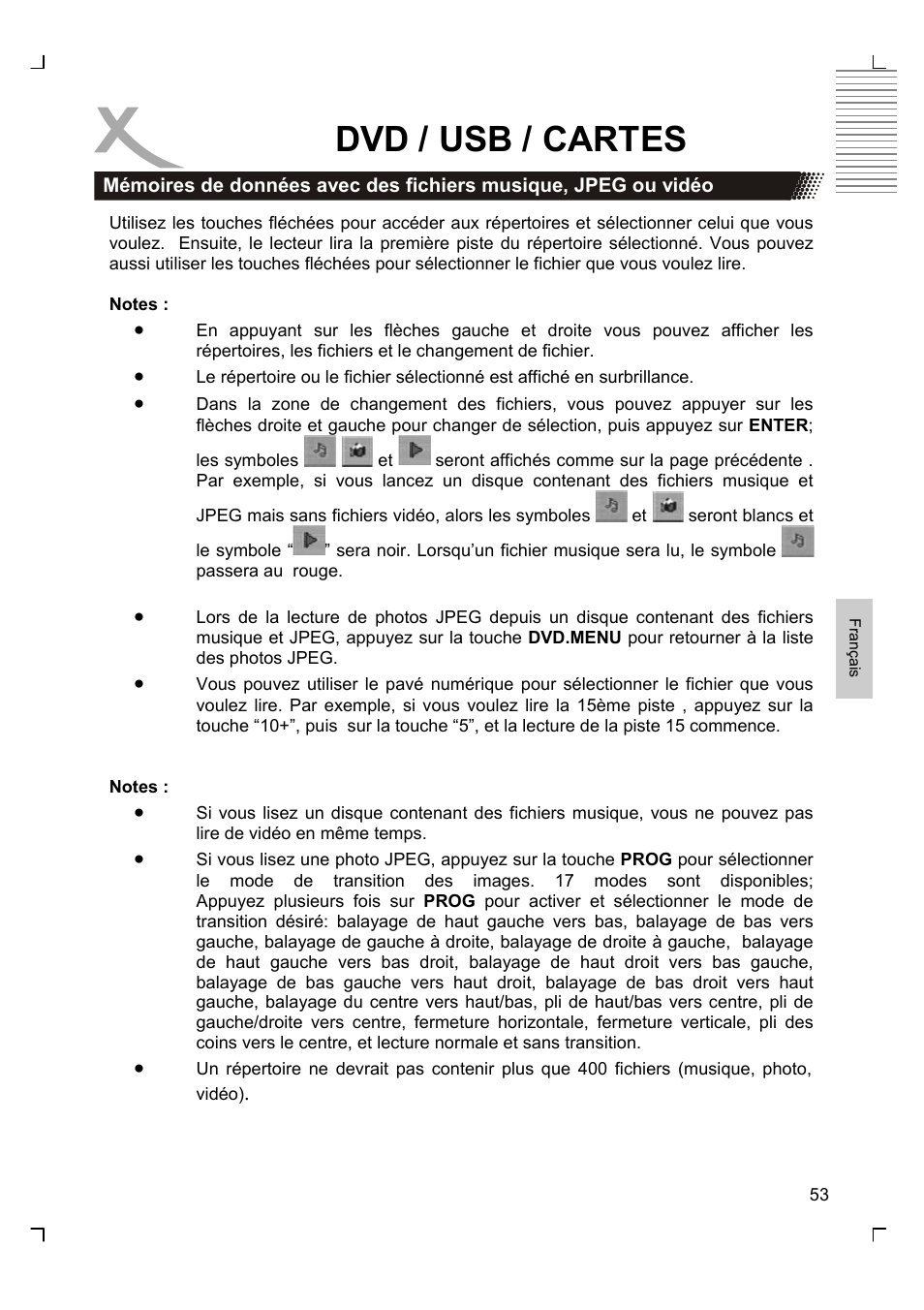 Dvd / usb / cartes | Xoro HTC 1926D User Manual | Page 235 / 304