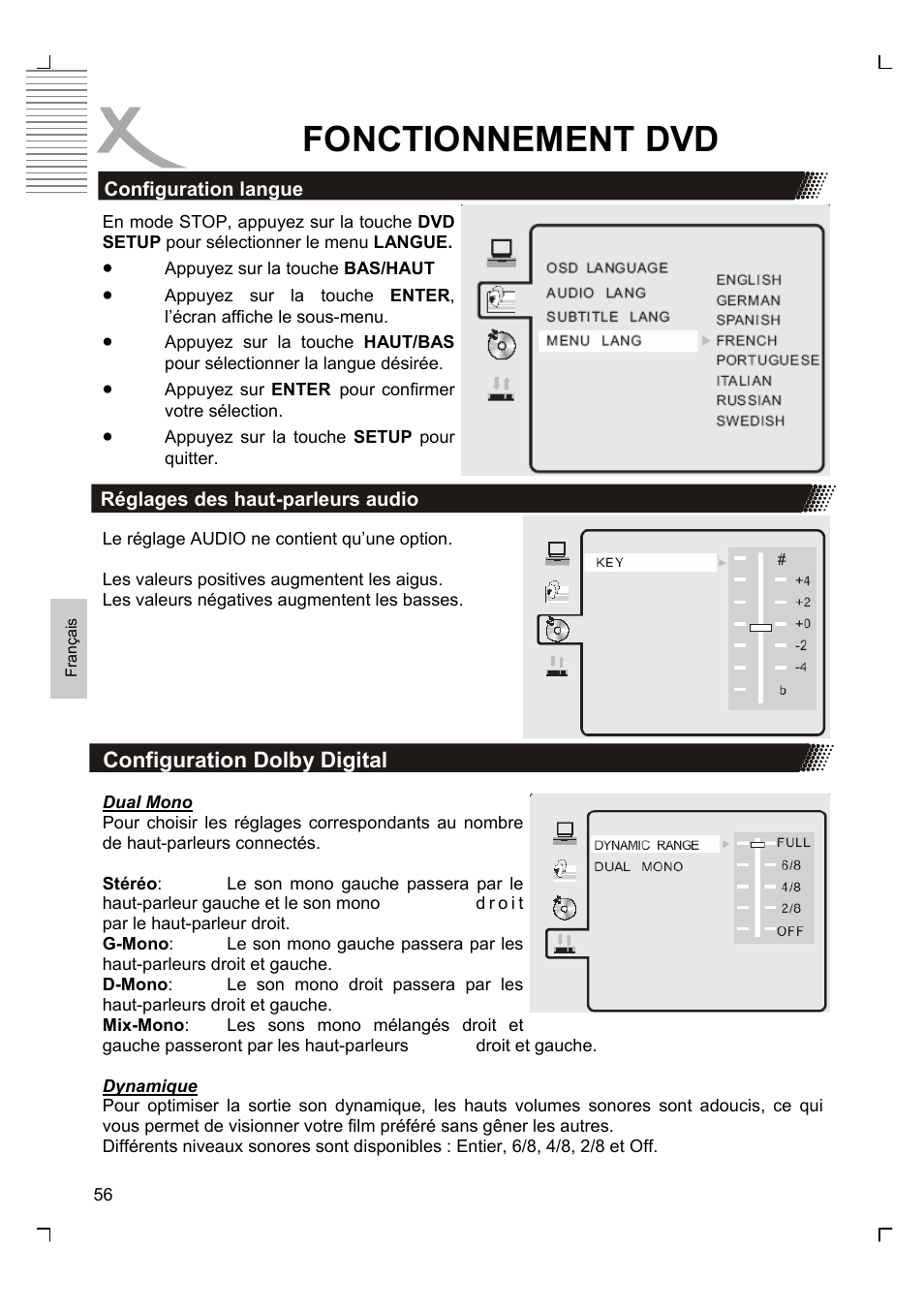 Fonctionnement dvd | Xoro HTC 1926D User Manual | Page 238 / 304