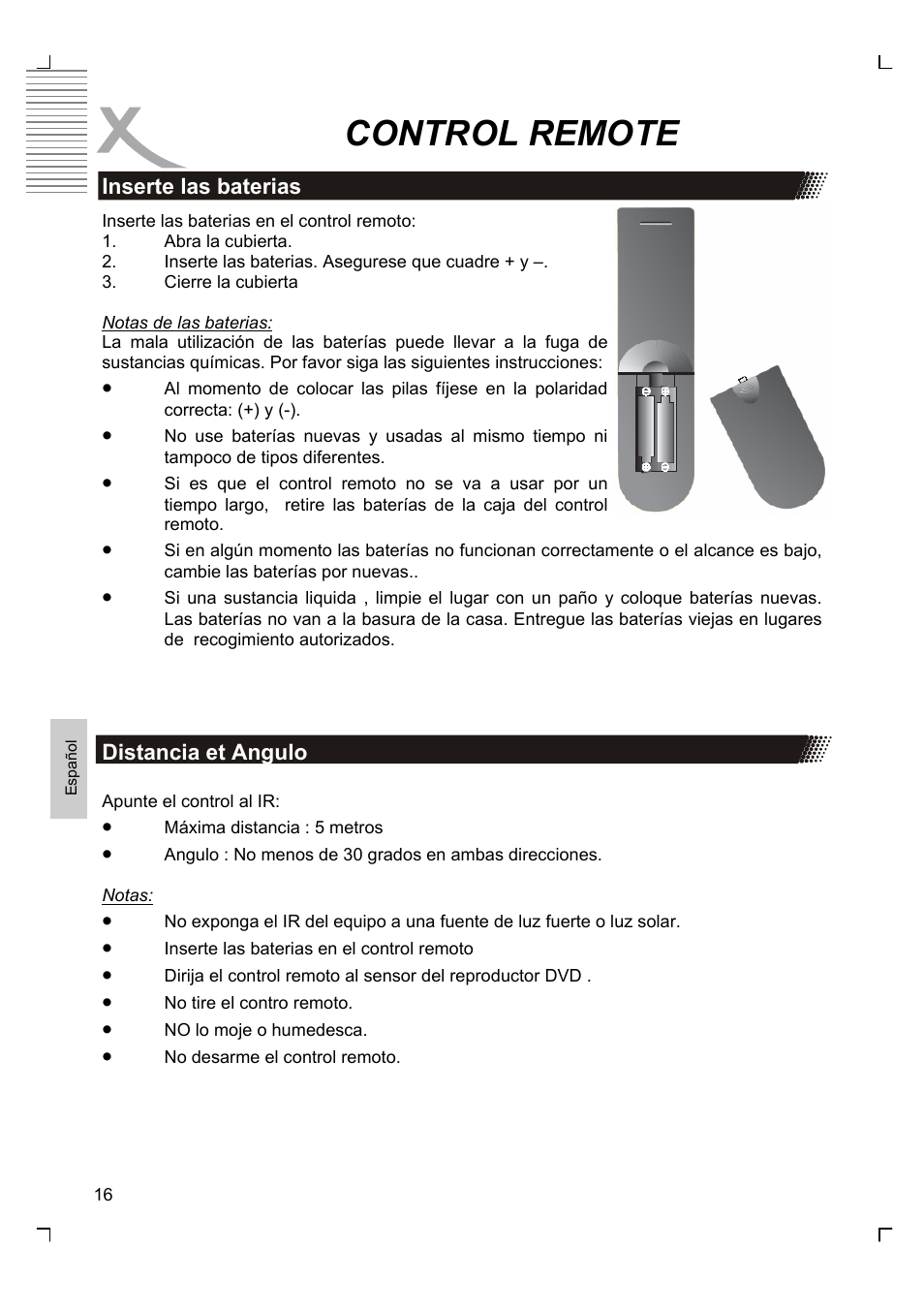 Control remote | Xoro HTC 1926D User Manual | Page 258 / 304