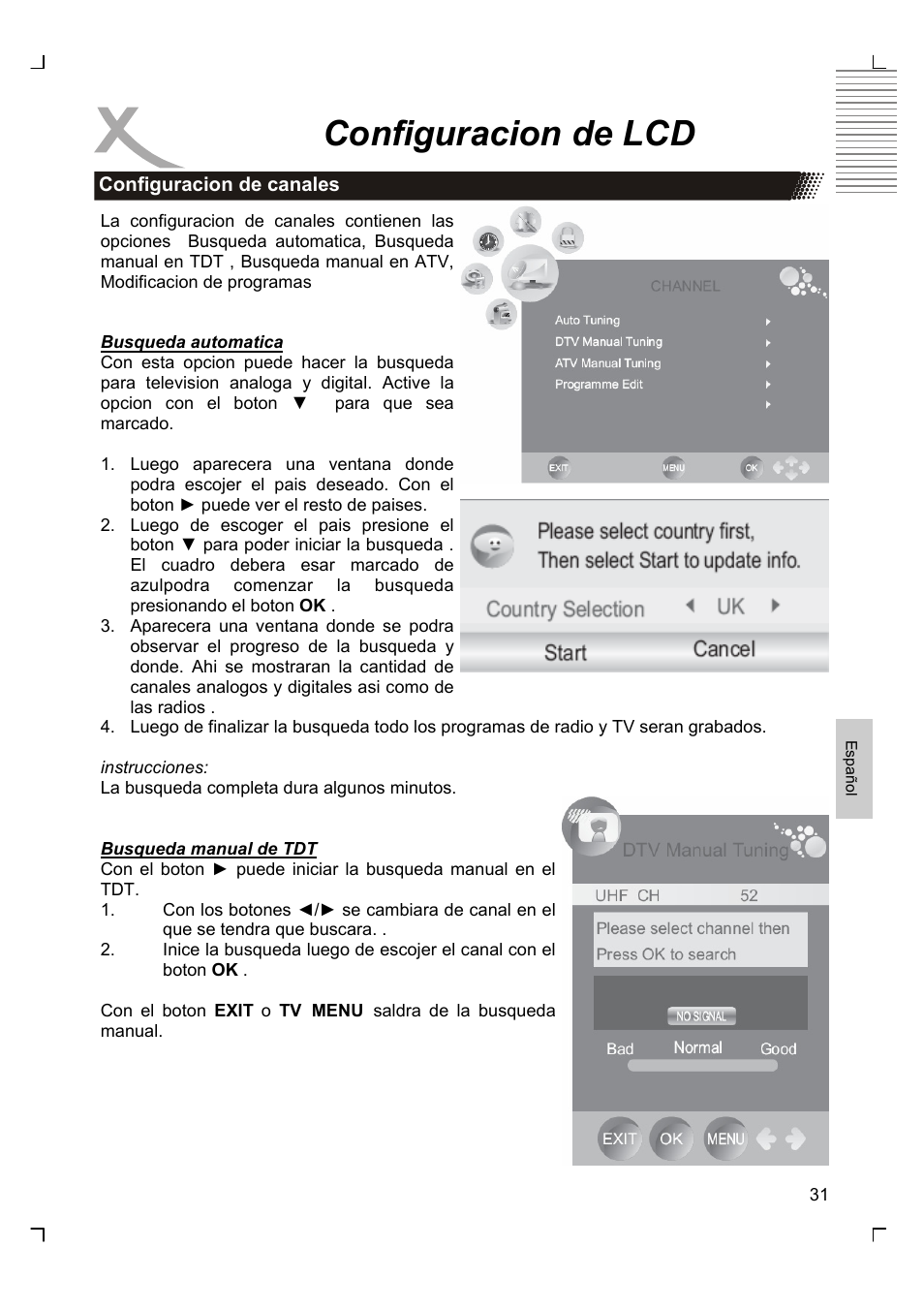 Configuracion de lcd | Xoro HTC 1926D User Manual | Page 273 / 304