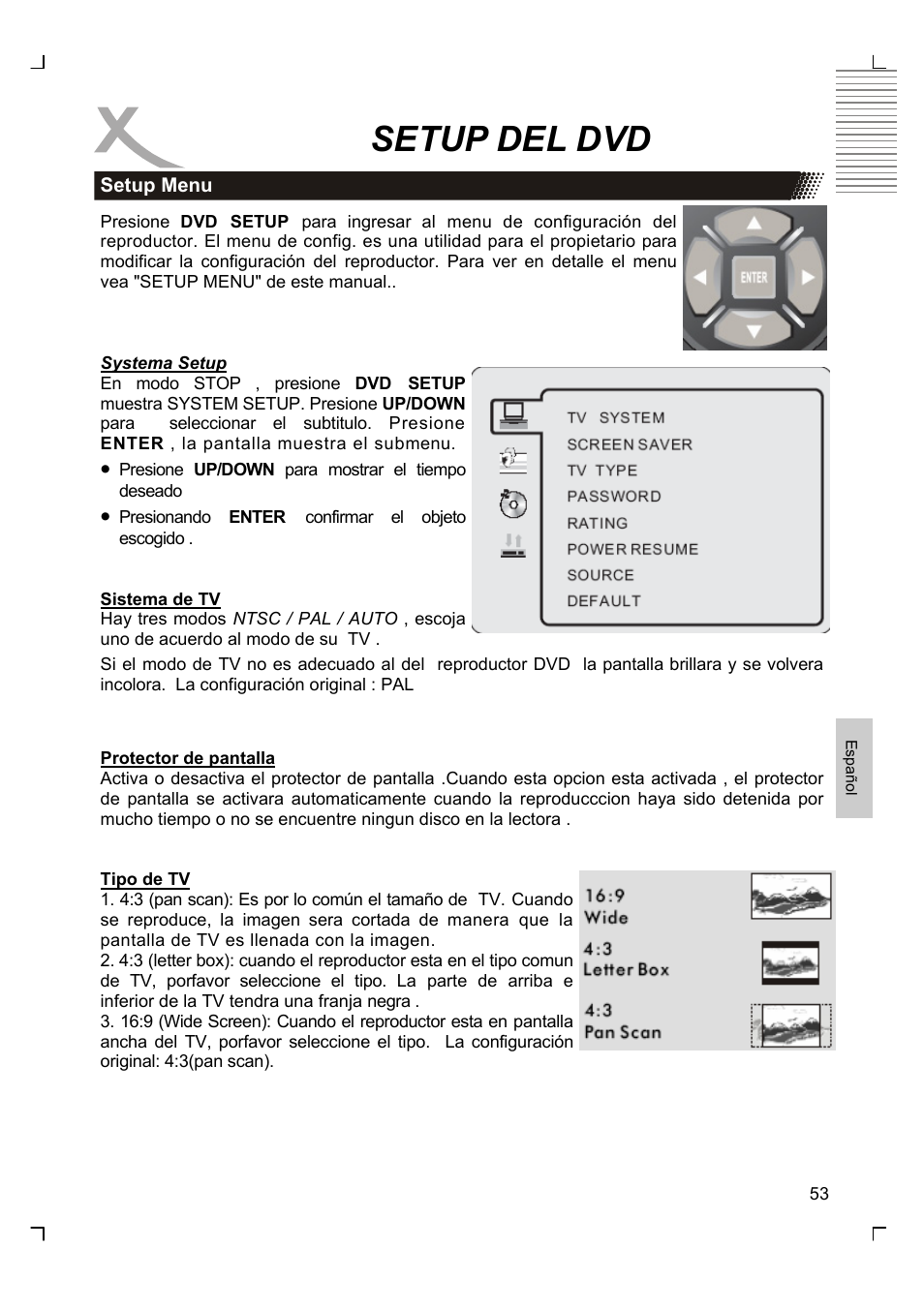 Setup del dvd | Xoro HTC 1926D User Manual | Page 295 / 304