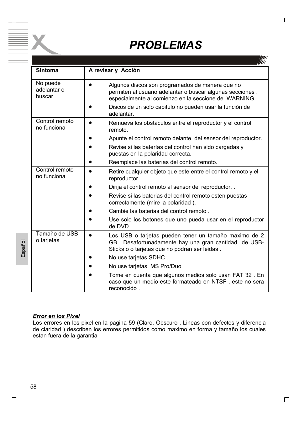 Problemas | Xoro HTC 1926D User Manual | Page 300 / 304