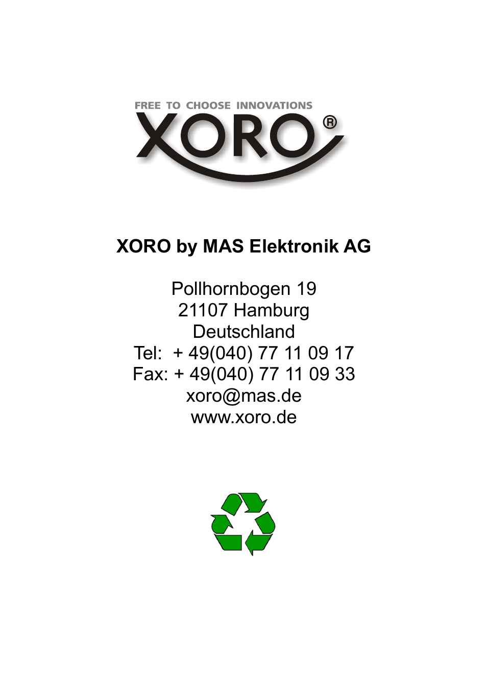 Xoro HTC 1926D User Manual | Page 304 / 304